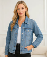 Comprar Jaqueta Jeans Feminina Oversized Denim Premium corte moderno durável casual barato ZARA